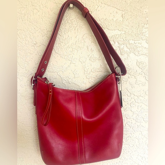 Coach Handbags - NWOT Coach Red Leather Bag